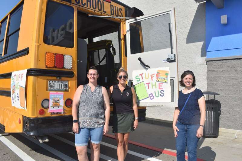 Calais Elementary School Works to Stuff the Bus The Calais Advertiser